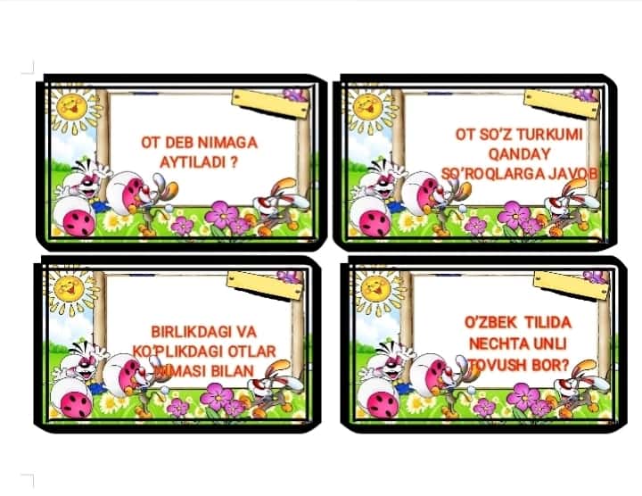 Tarqatma material ona tili 1