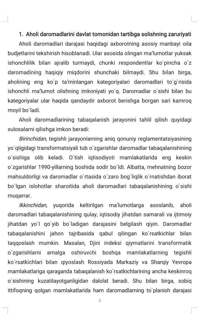 Refarat Axoli daromadini tartibga solish 2