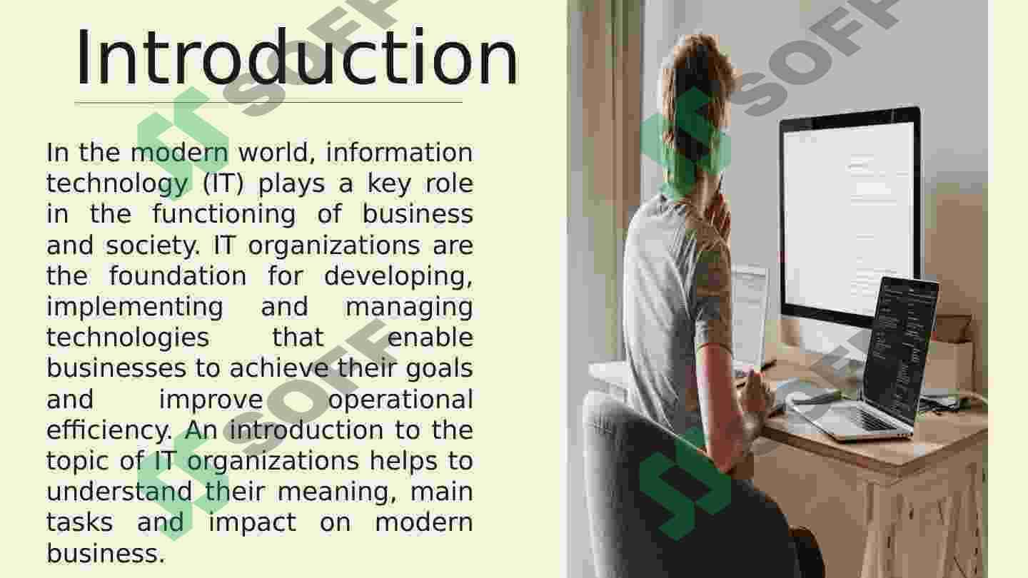 IT organizations 4