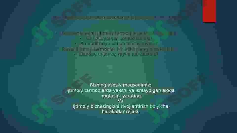 Ijtimoiy OAV Marketing 2