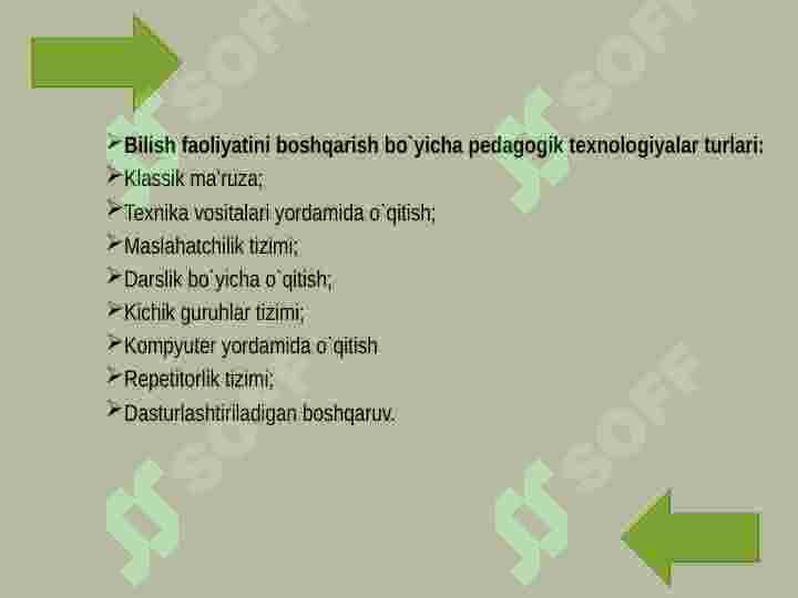 Ilg’or pedogogik ta’lim texnologiyalar 3