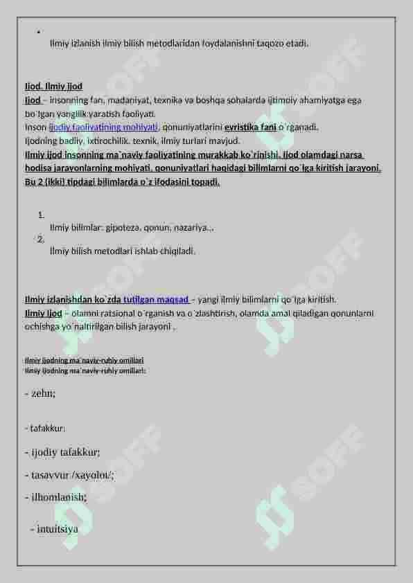 Ilmiy Ijod erkinligi 4