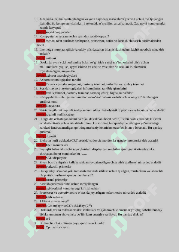 Informatika test 2