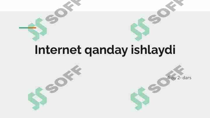 internet qanday ishlashi haqida 1