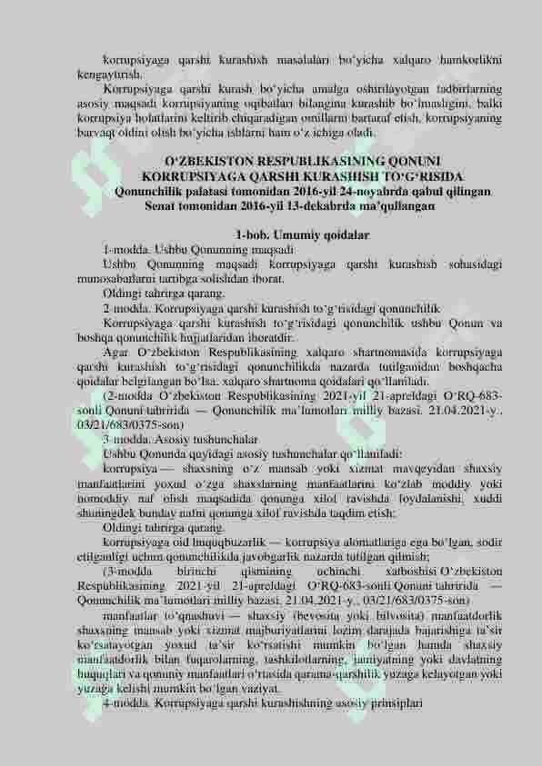 O‘ZBEKISTONNING KORRUPSIYAGA QARSHI KURASH SIYOSATI. 3