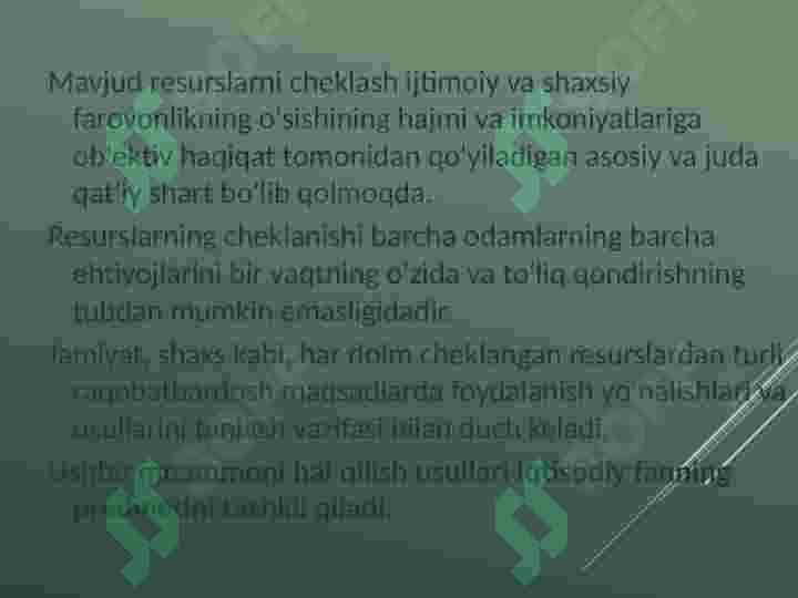 Iqtisodiy nazariya 6