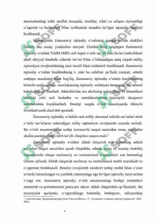 Zamonaviy iqtisodiy o‘sish modellari 8