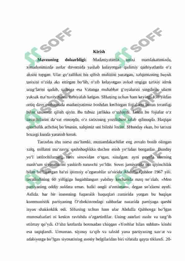 XX asr oʻzbekiston madaniyati tarixi(Choʻlpon hayoti va faoliyati bilan) 3