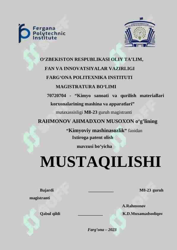 Ixtiroga patent olish 1