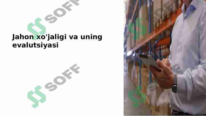 Jahon xo'jaligi 1