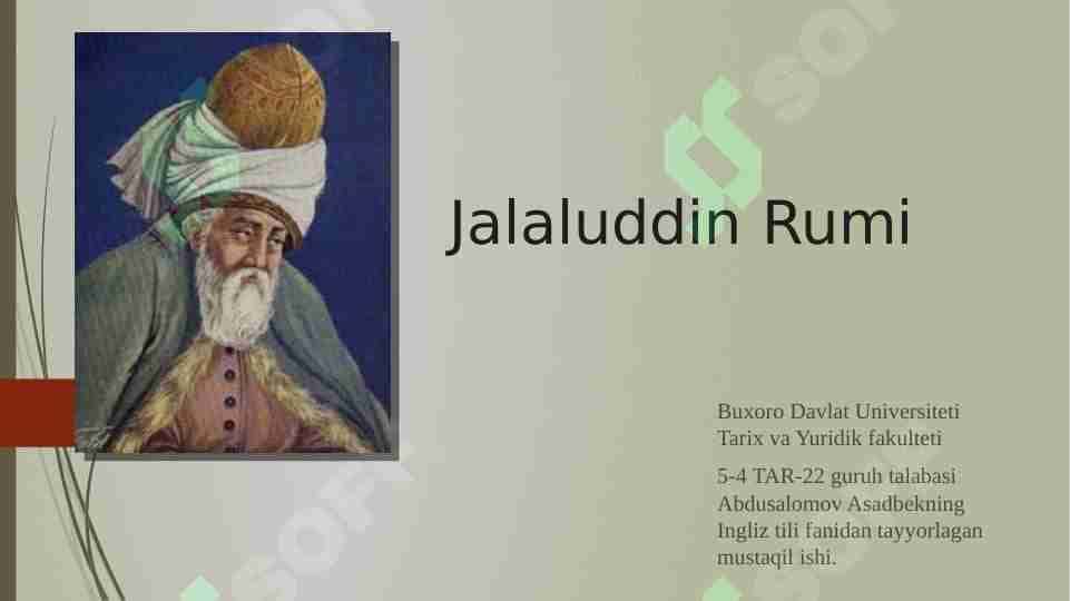 Jalaluddin Rumi 1
