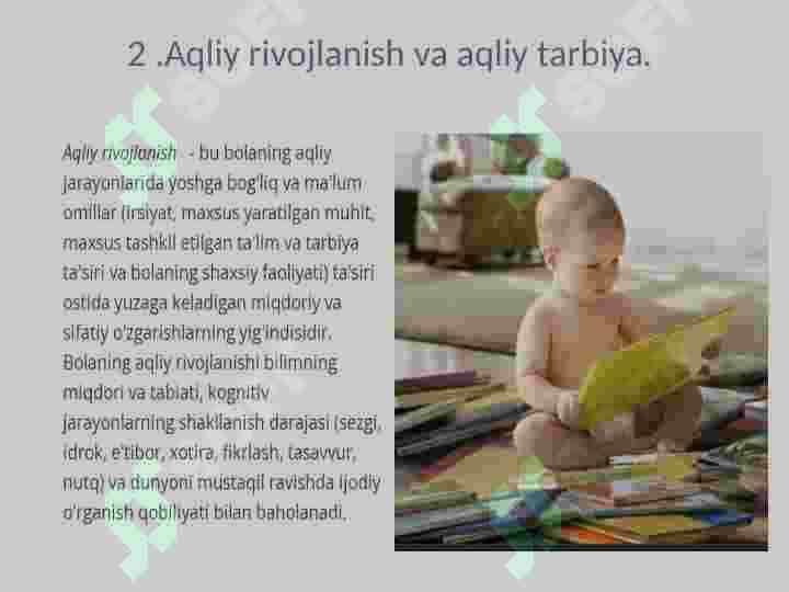 Maktabgacha yoshdagi bolalarning aqliy rivojlanish xususiyatlari 4