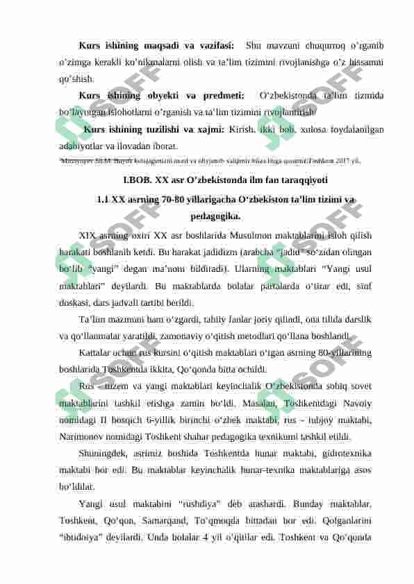XX asrning 70-80- yillarida Oʻzbekistonda oʻrta va maxsus bilim yurtlari va maorif muassasalarining faoliyati 4