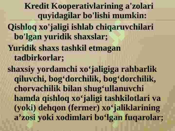 Kredit koperativi 7