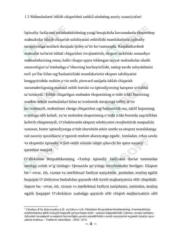 Tayyor mahsulotlari  raqobatbardoshligini ta’minlash 4