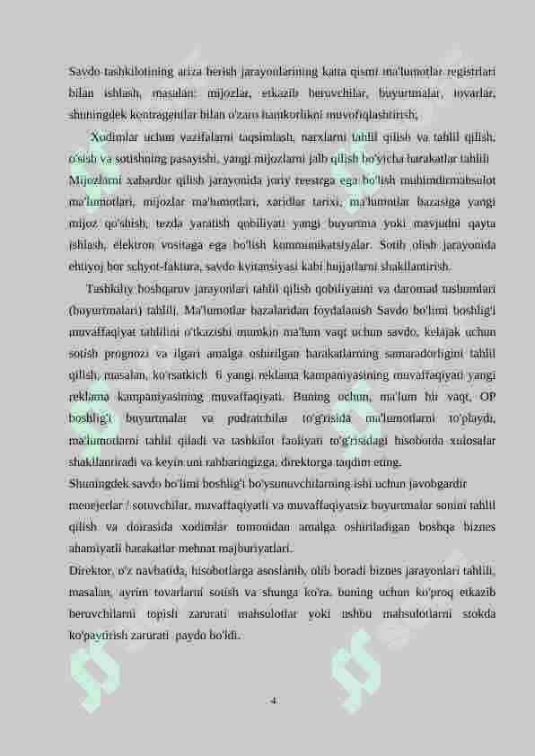 Korxona misolida axborot tizimini loyihalash 4