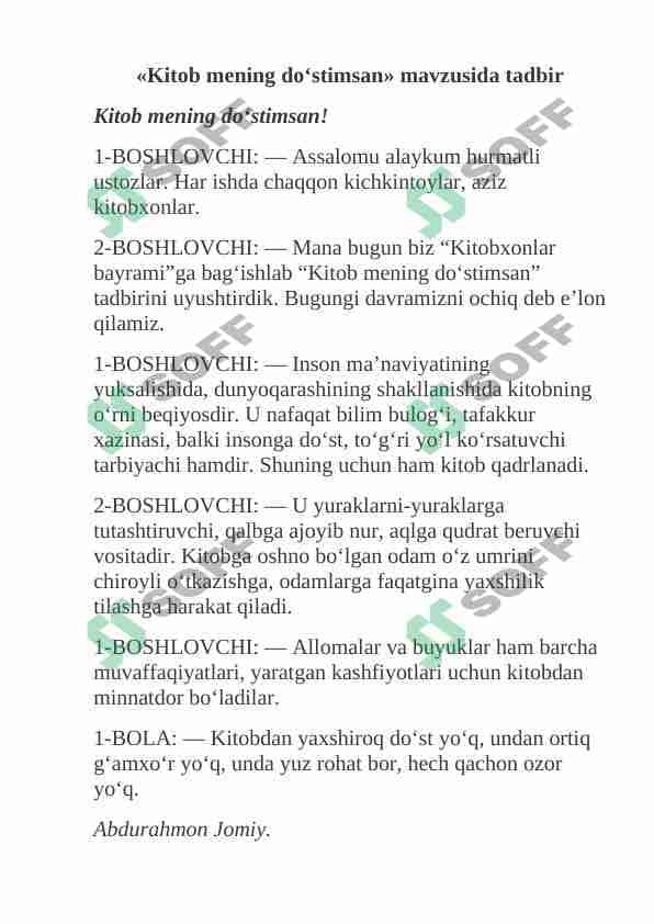 Kitob mening do'stimsan 1