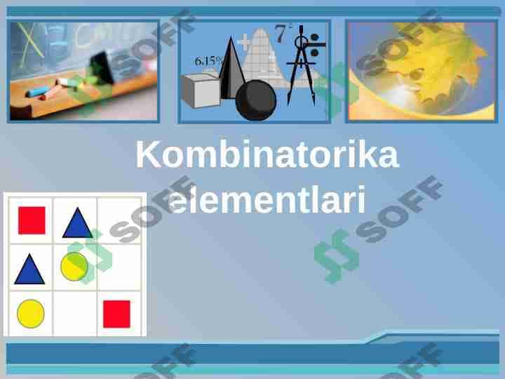 Kombinatorika elementlari 1