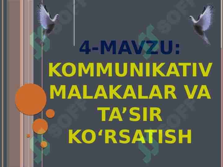 Kommunikativ muloqot 1