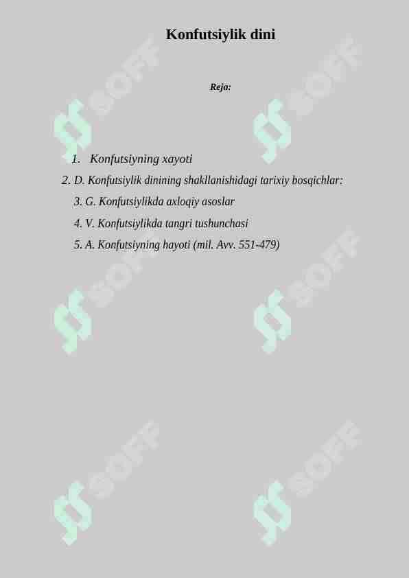 Konfutsiylik dini