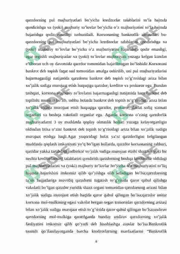 Korxona bankrotligi 8