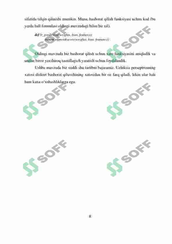 LOGISTIK REGRESSIYA 8