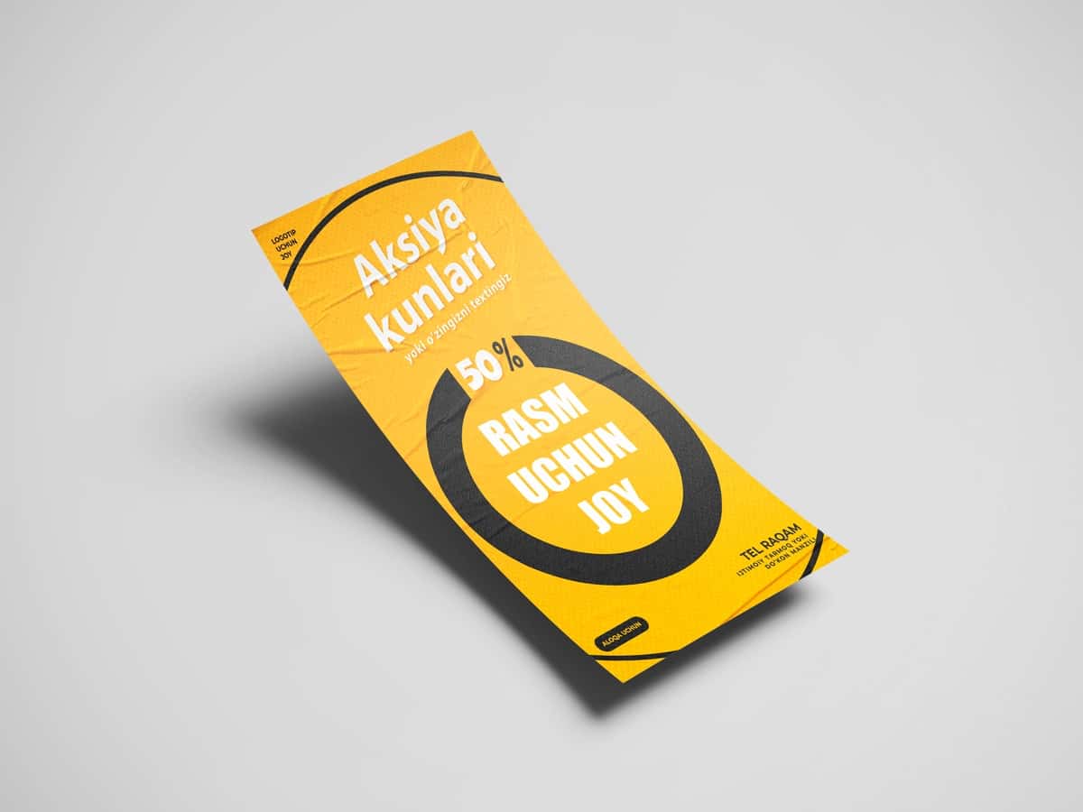 Istalgan xizmat turiga flyer 1