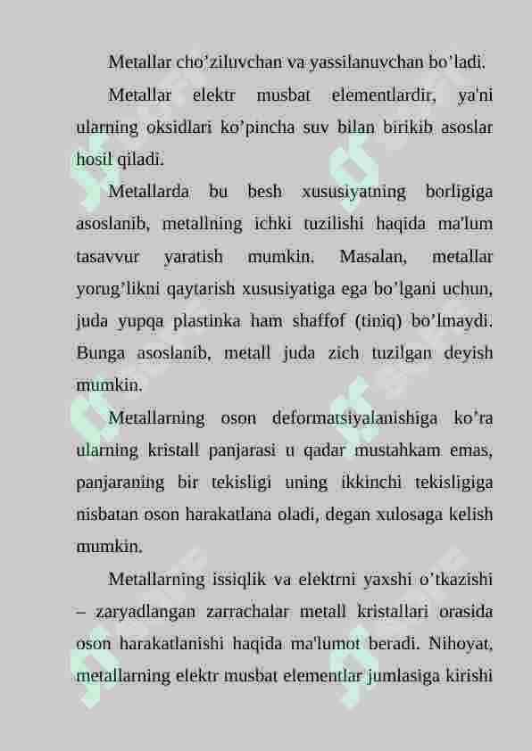 Mеtallar kimyosi 3