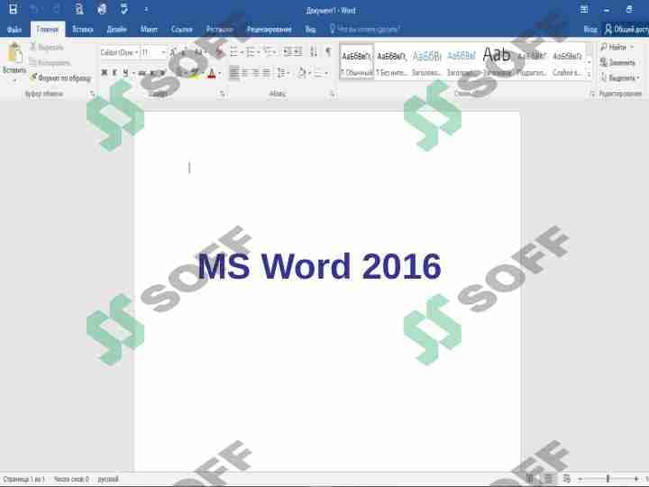 MS Word 2016 1