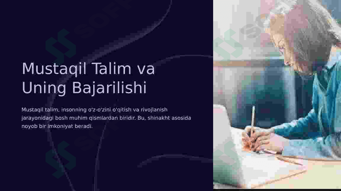 Mustaqil talim va uning bajarilishi 3