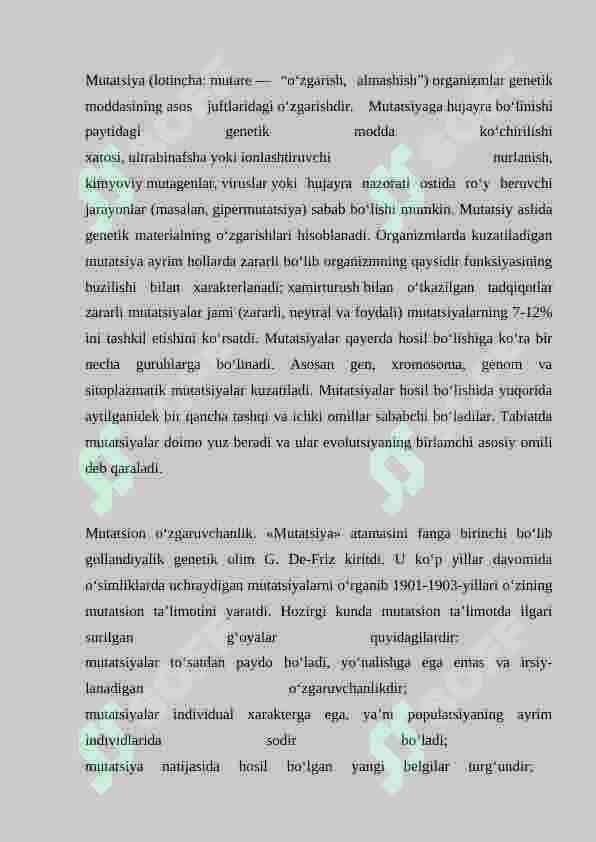 MUTATSIYA JARAYONI 3