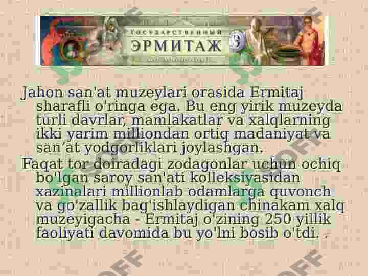 MUZEYLAR haqida 3