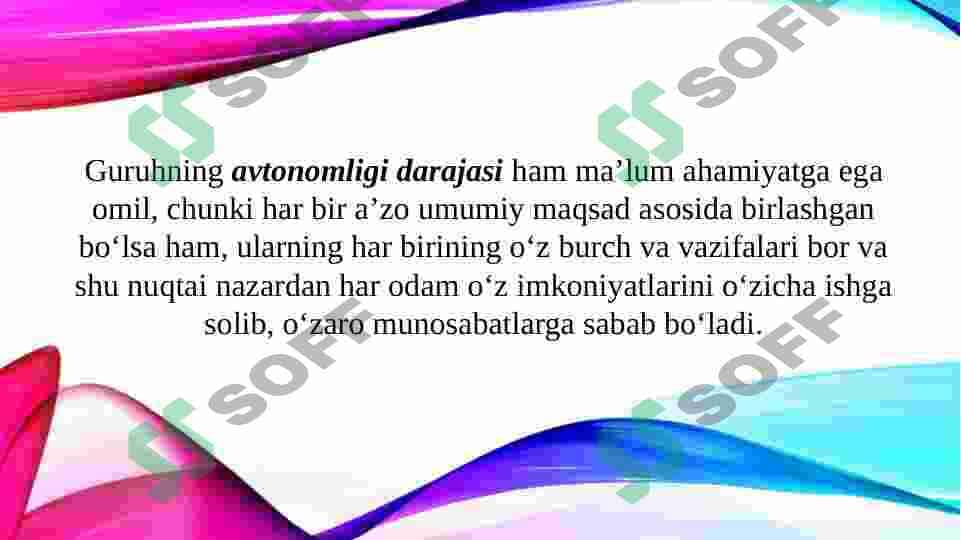 Kichik guruhlardagi dinamik jarayonlar 6
