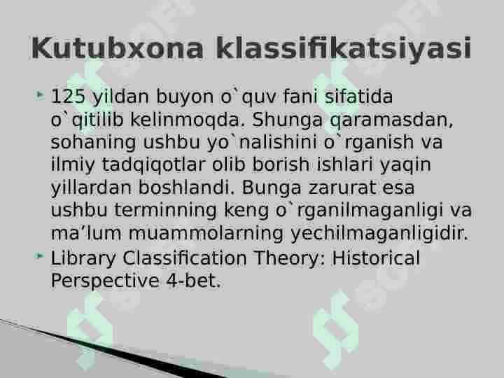 Axborot kutubxona kataloglarining vujudga kelishi, ularning turlari ahamiyati va kutubxona ishida tutgan o‘rni 4