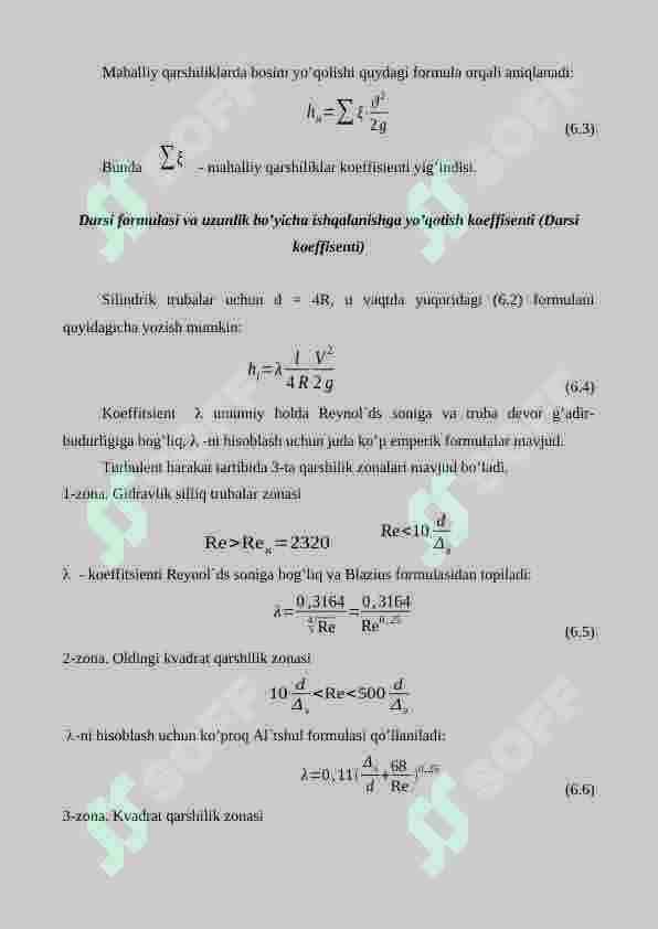 Gidrаvlik bоsim yo’qоlishlаr 2