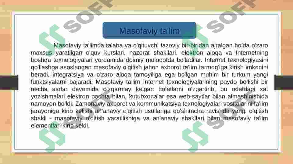 Masofaviy ta‘lim. Dual ta‘lim. 3