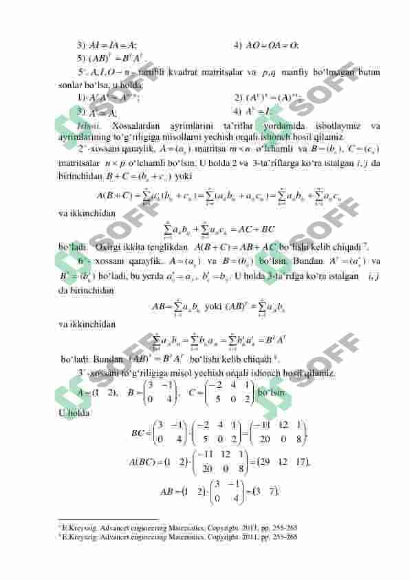 MATRITSALAR 8