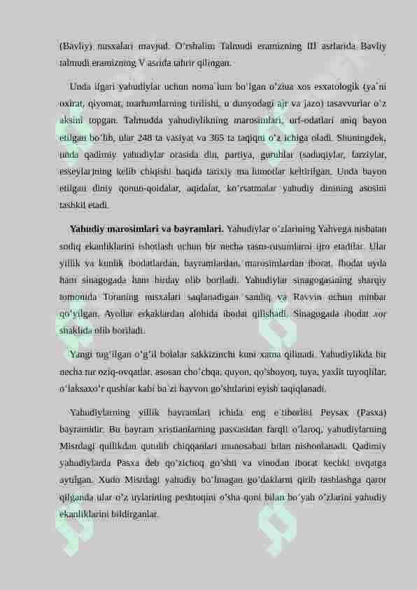 Milliy dinlar 5