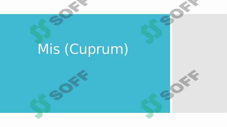Mis (Cuprum) 1