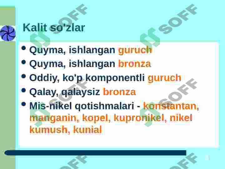Mis va uning qotishmalari 3