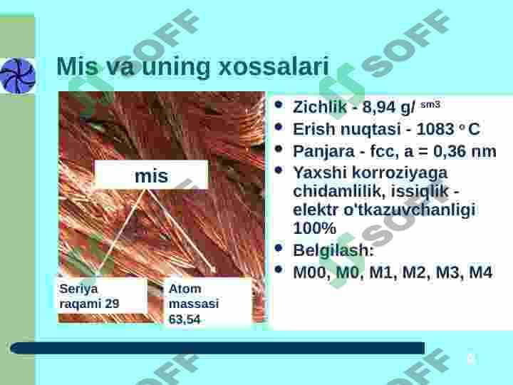 Mis va uning qotishmalari 4