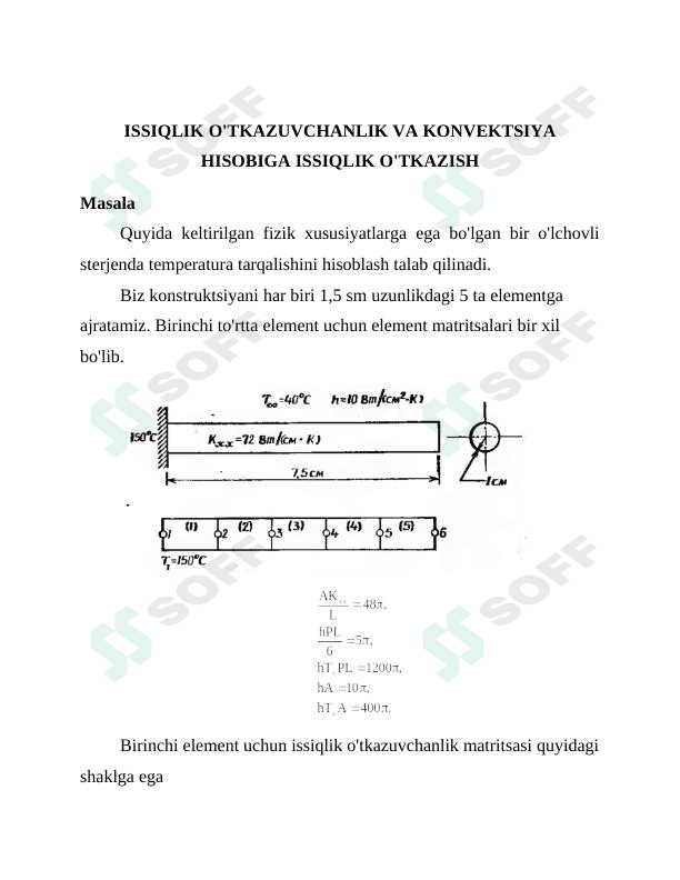 Temperatura masalasining pythonda yechilishi 1