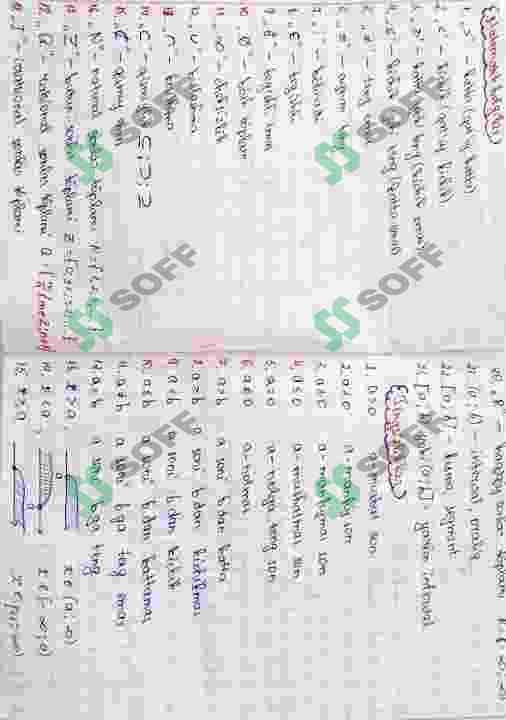Algebra va Geometriyadan fo’rmulallar (qo'lda yozilgan ) 4