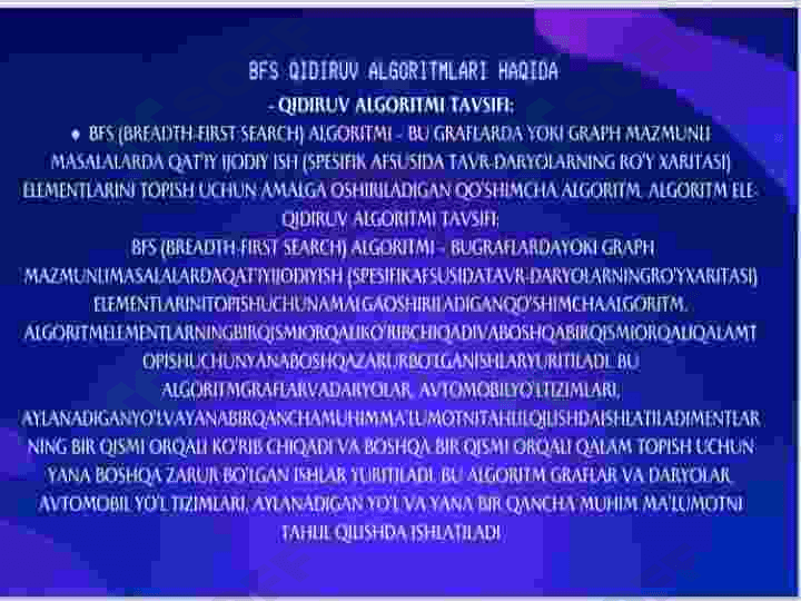 Sun'iy intellektda izlash algoritmi 8