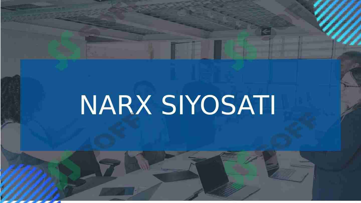 Narx siyosati 1
