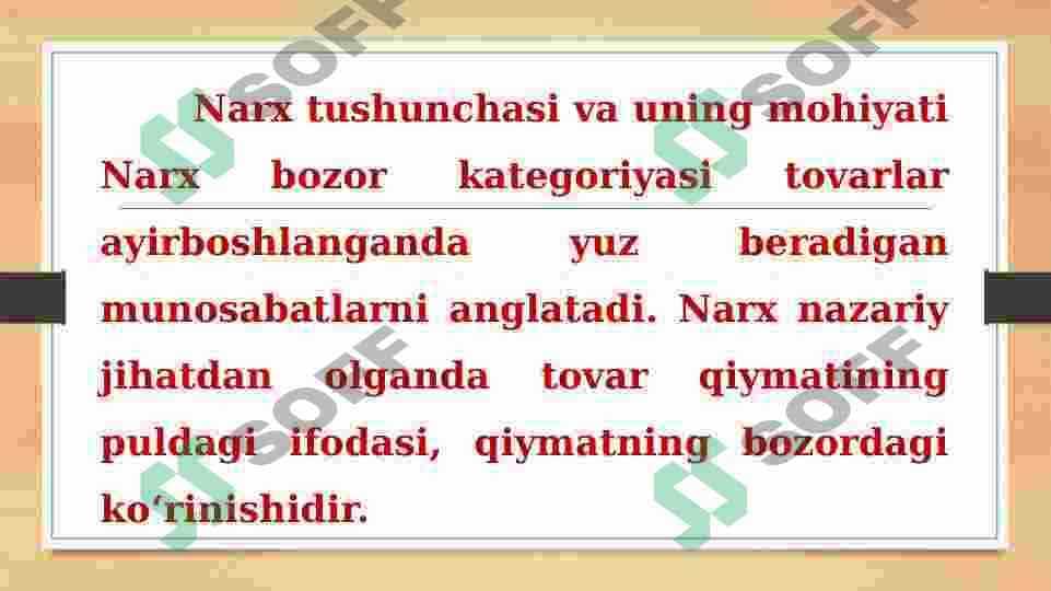 Narx va uning shakllanishi 8