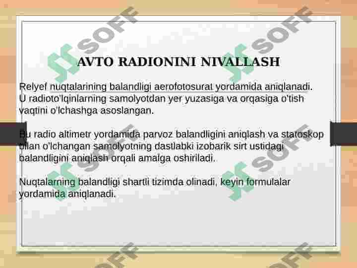 Nivelirlash 8