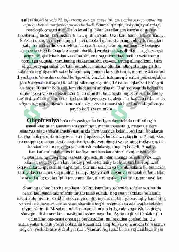 Maktabgacha yoshdagi aqli zaif bolalarning psixologik-pedagogik tavsifnomasini tuzish 3