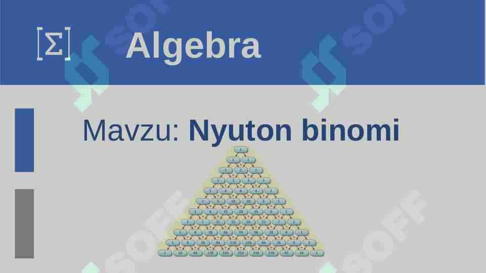 Nyuton binomi 1