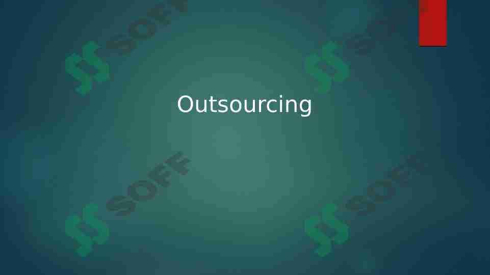 Outsourcing 1